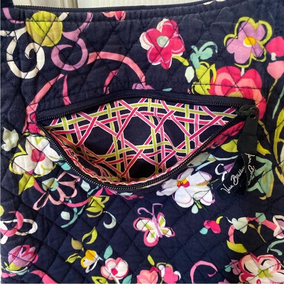 Vera Bradley Hipster Cross Body Bag | Legacy Pattern "Ribbons" - Picture 14 of 15
